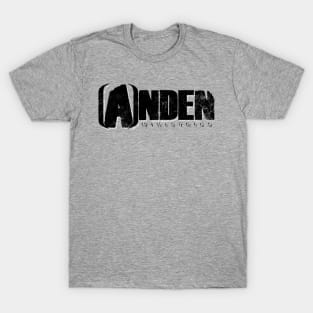 Major Distressed Anden Ministries Logo Black Ink T-Shirt